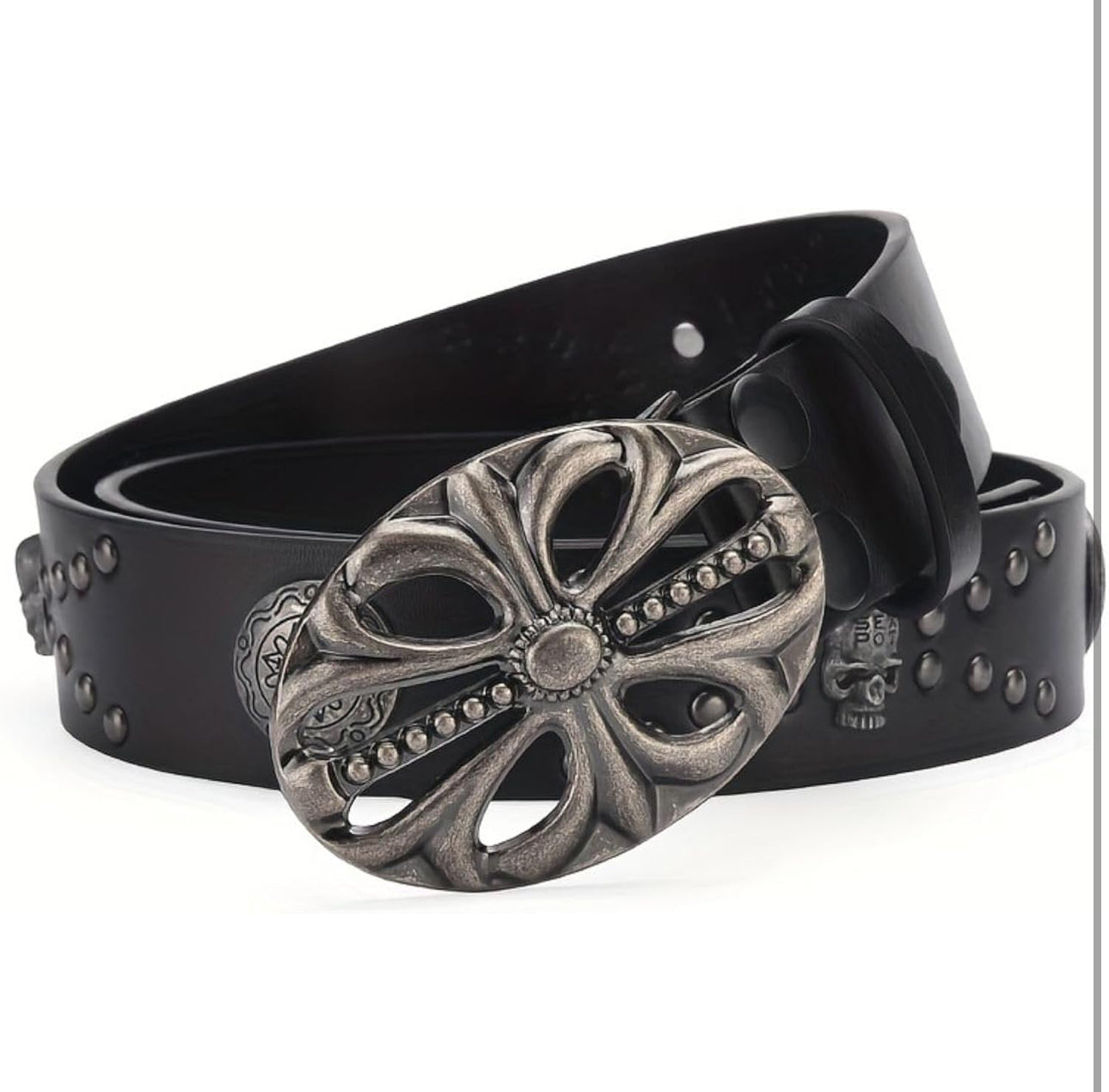 Bohemian Skeleton Belt – Riveted Hip Hop Punk Rock Y2K Unisex Style