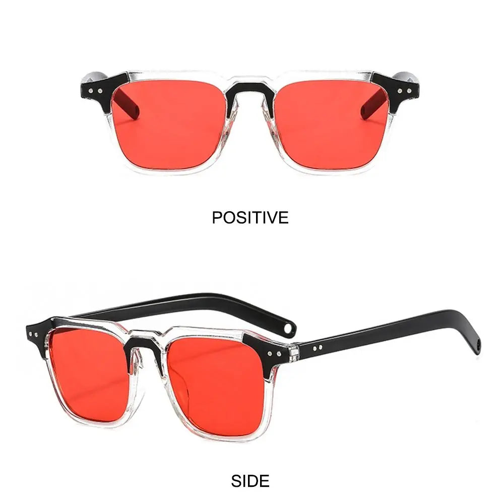 Cool Square Sunglasses Fashion Vintage UV400 Tint Ocean Lens Sun Glasses Retro 90s Glasses for Women & Men
