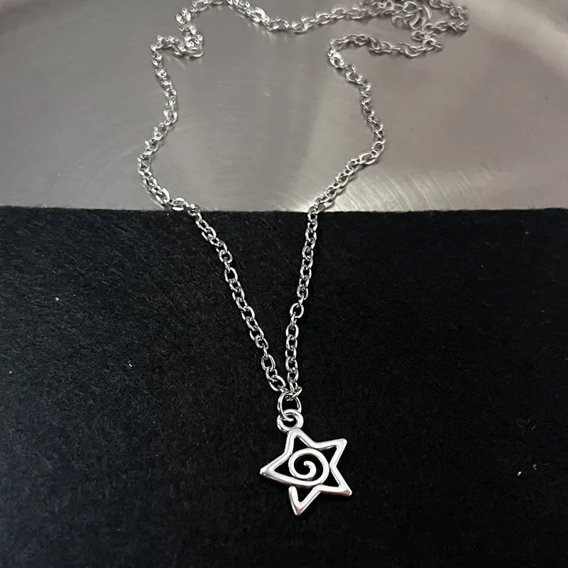 (Copy) Y2K Flail Fire Heart Teeth Pendant Necklace for Women Men Charm Necklace Grunge Punk Fashion Jewelry 
