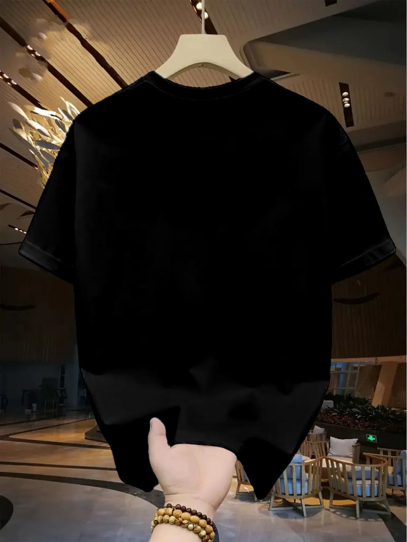 Men's 100% Cotton Casual T-Shirt with Unique Chess Piece Design, Crew Neck, Short Sleeve, Regular Fit, for Daily