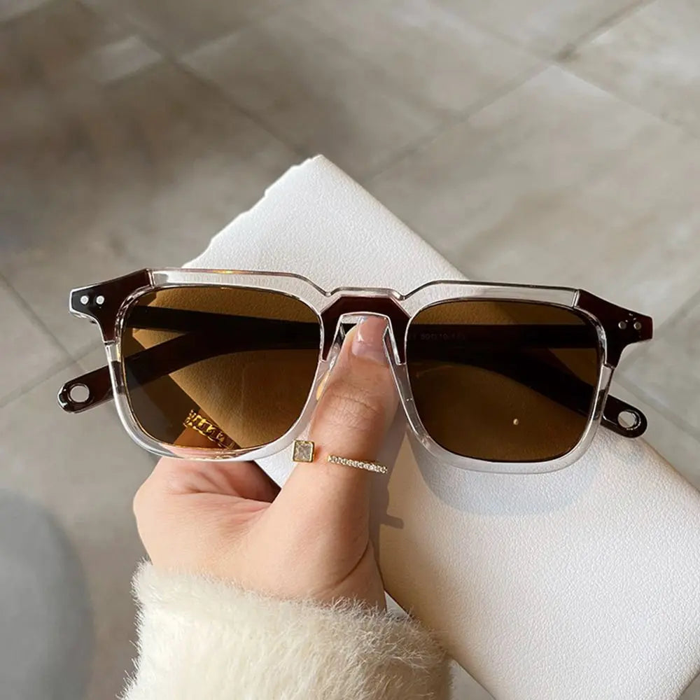 Fashion Cool Square Sunglasses UV400 Retro Hip Hop Shades Vintage Eyewear for Women & Men