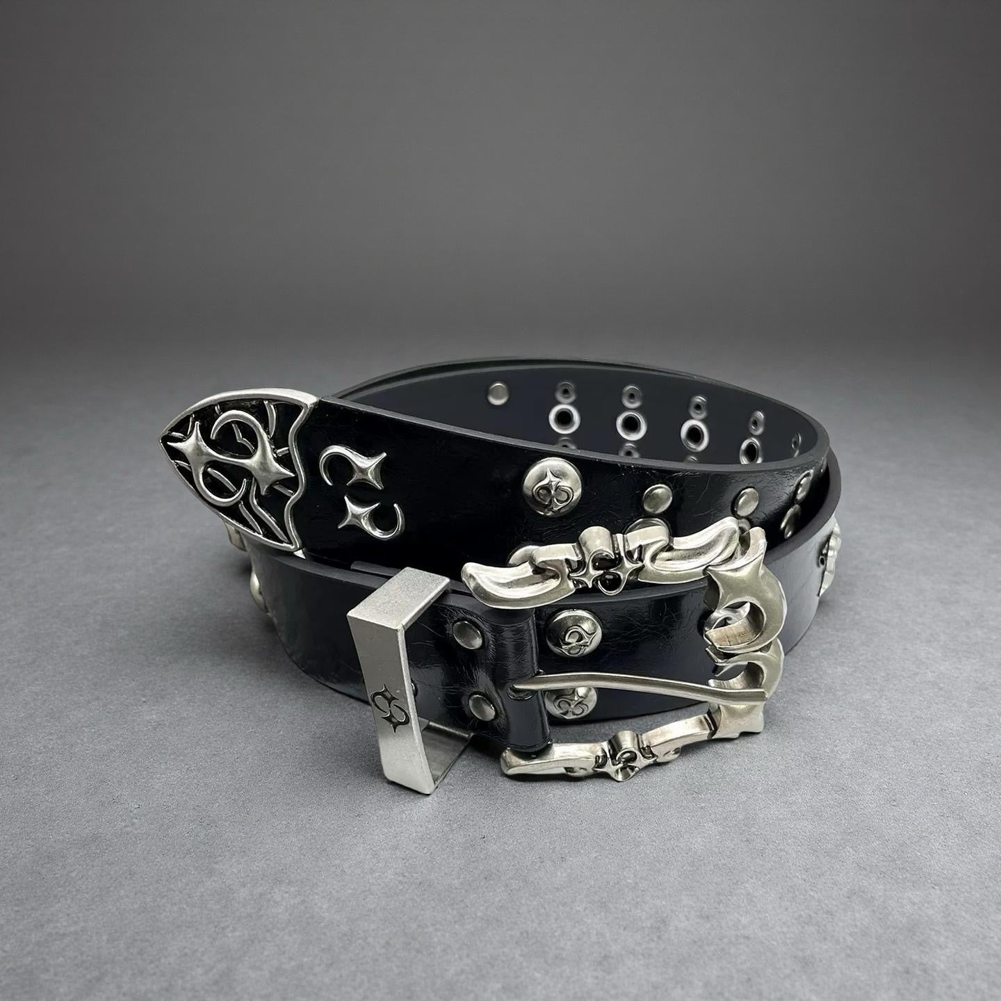 y2k studded belt | unisex metal grunge accessory