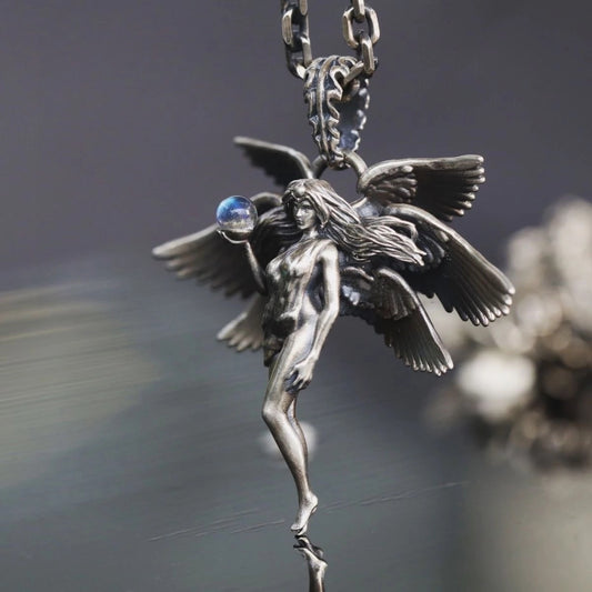Six Winged Angel Pendant Necklace For Men And Women