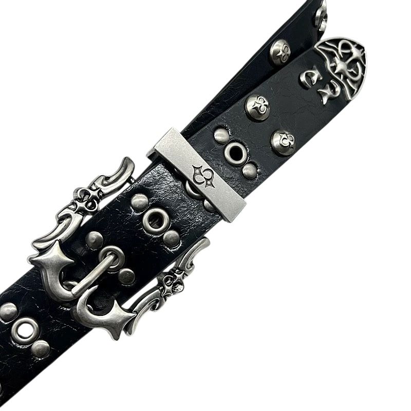 y2k studded belt | unisex metal grunge accessory
