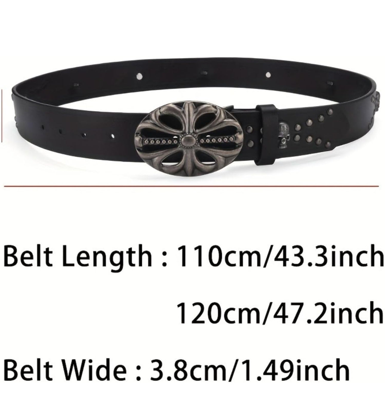 Bohemian Skeleton Belt – Riveted Hip Hop Punk Rock Y2K Unisex Style