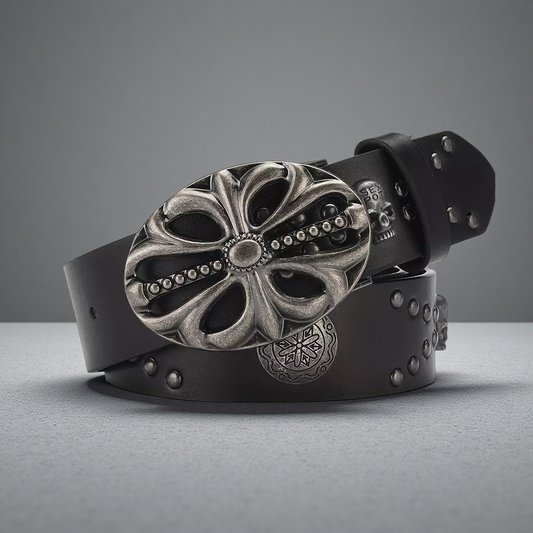 Bohemian Skeleton Belt – Riveted Hip Hop Punk Rock Y2K Unisex Style
