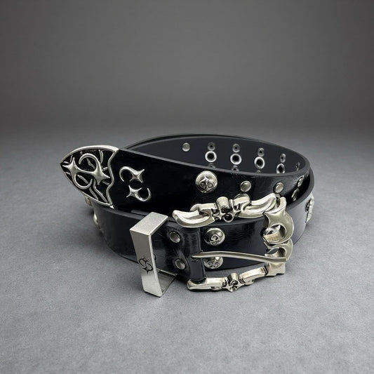 y2k studded belt | unisex metal grunge accessory