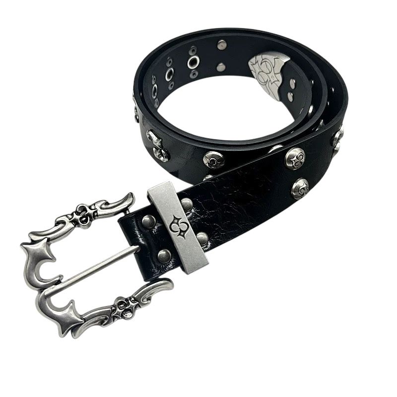 y2k studded belt | unisex metal grunge accessory
