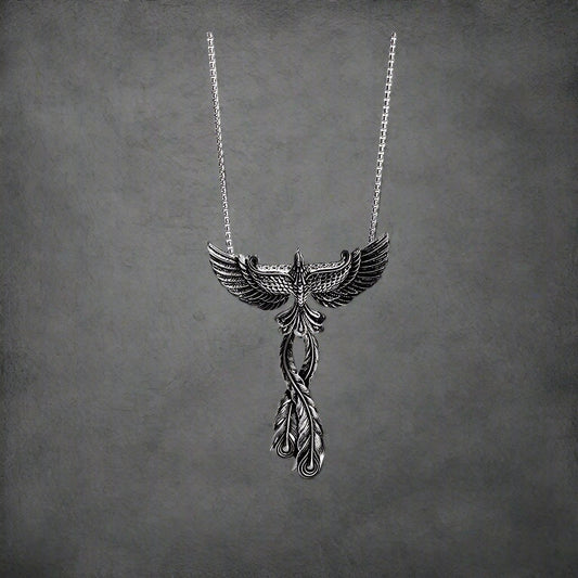 Fashion Alloy Big Phoenix Pendant Necklace