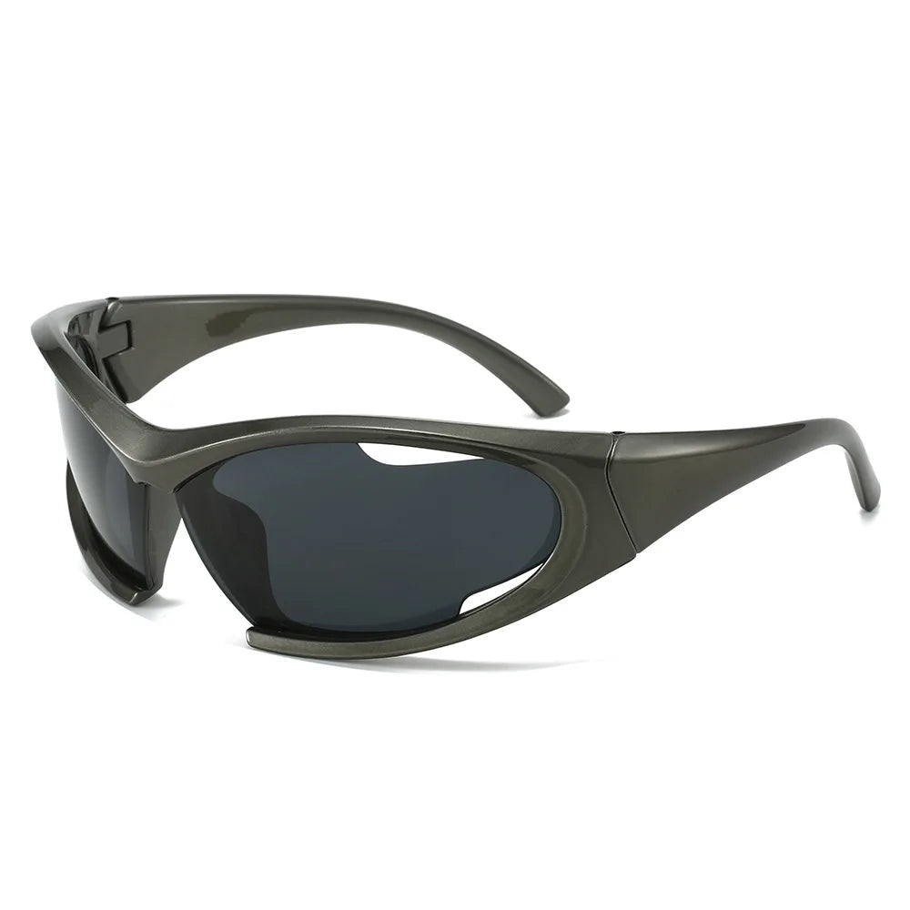 Y2K Sports Sunglasses 2024 Women Men Trendy Shades Frame Outdoor Cycling Fashion Logo Custom Sun Glassesn Sunglasses