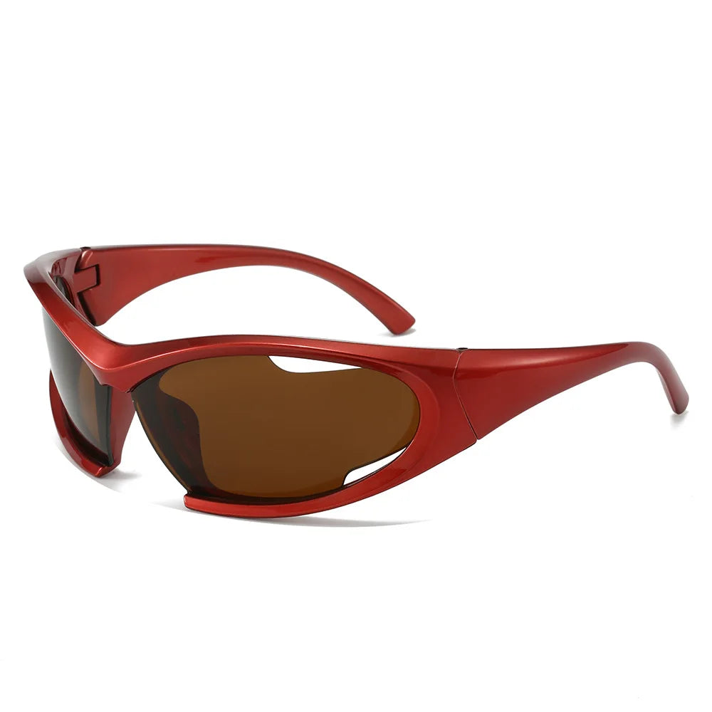Y2K Sports Sunglasses 2024 Women Men Trendy Shades Frame Outdoor Cycling Fashion Logo Custom Sun Glassesn Sunglasses