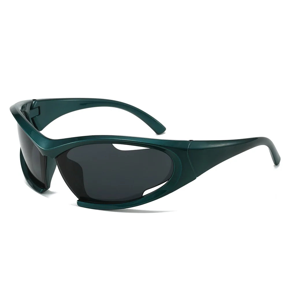 Y2K Sports Sunglasses 2024 Women Men Trendy Shades Frame Outdoor Cycling Fashion Logo Custom Sun Glassesn Sunglasses