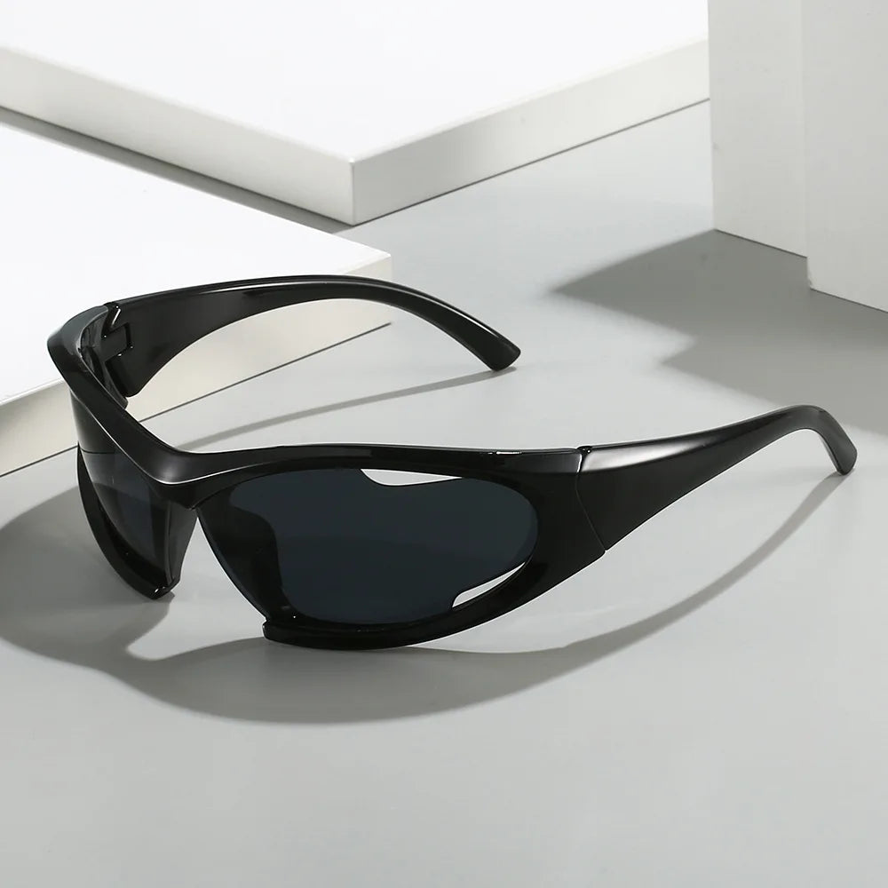 Y2K Sports Sunglasses 2024 Women Men Trendy Shades Frame Outdoor Cycling Fashion Logo Custom Sun Glassesn Sunglasses