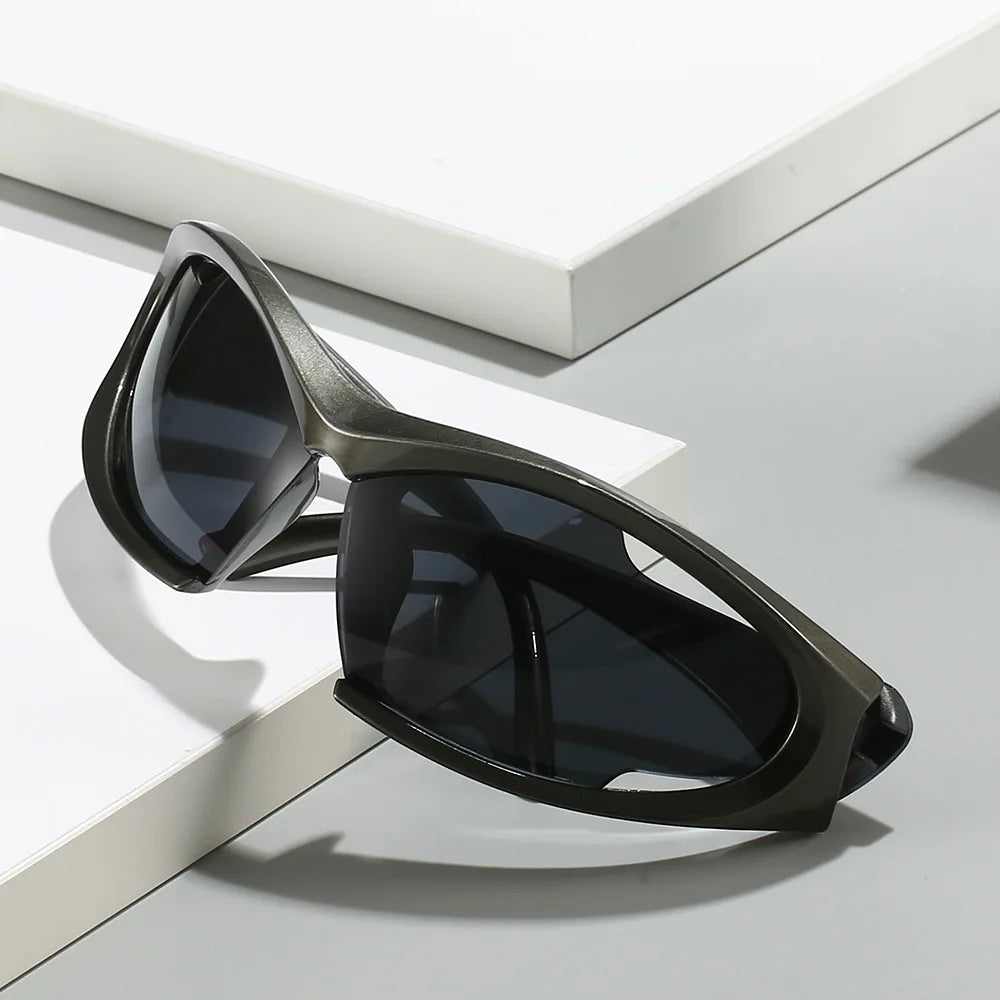 Y2K Sports Sunglasses 2024 Women Men Trendy Shades Frame Outdoor Cycling Fashion Logo Custom Sun Glassesn Sunglasses