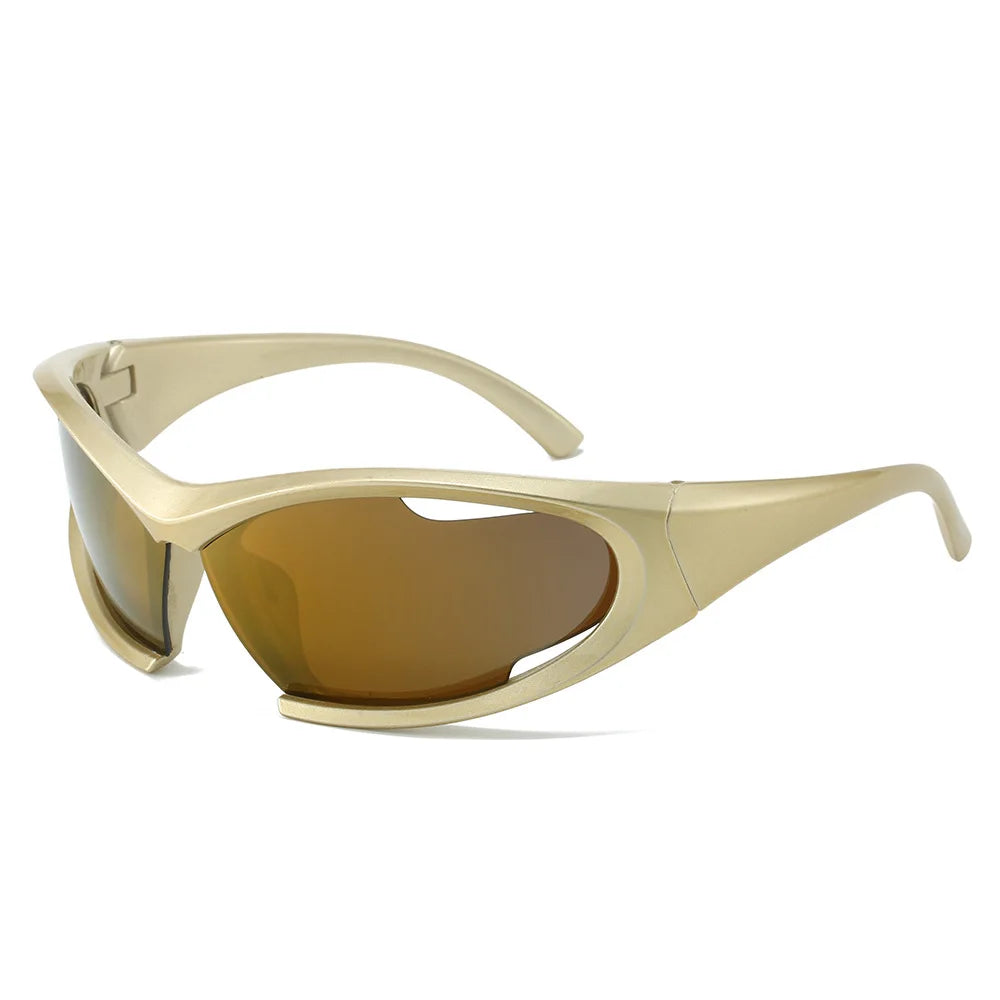 Y2K Sports Sunglasses 2024 Women Men Trendy Shades Frame Outdoor Cycling Fashion Logo Custom Sun Glassesn Sunglasses
