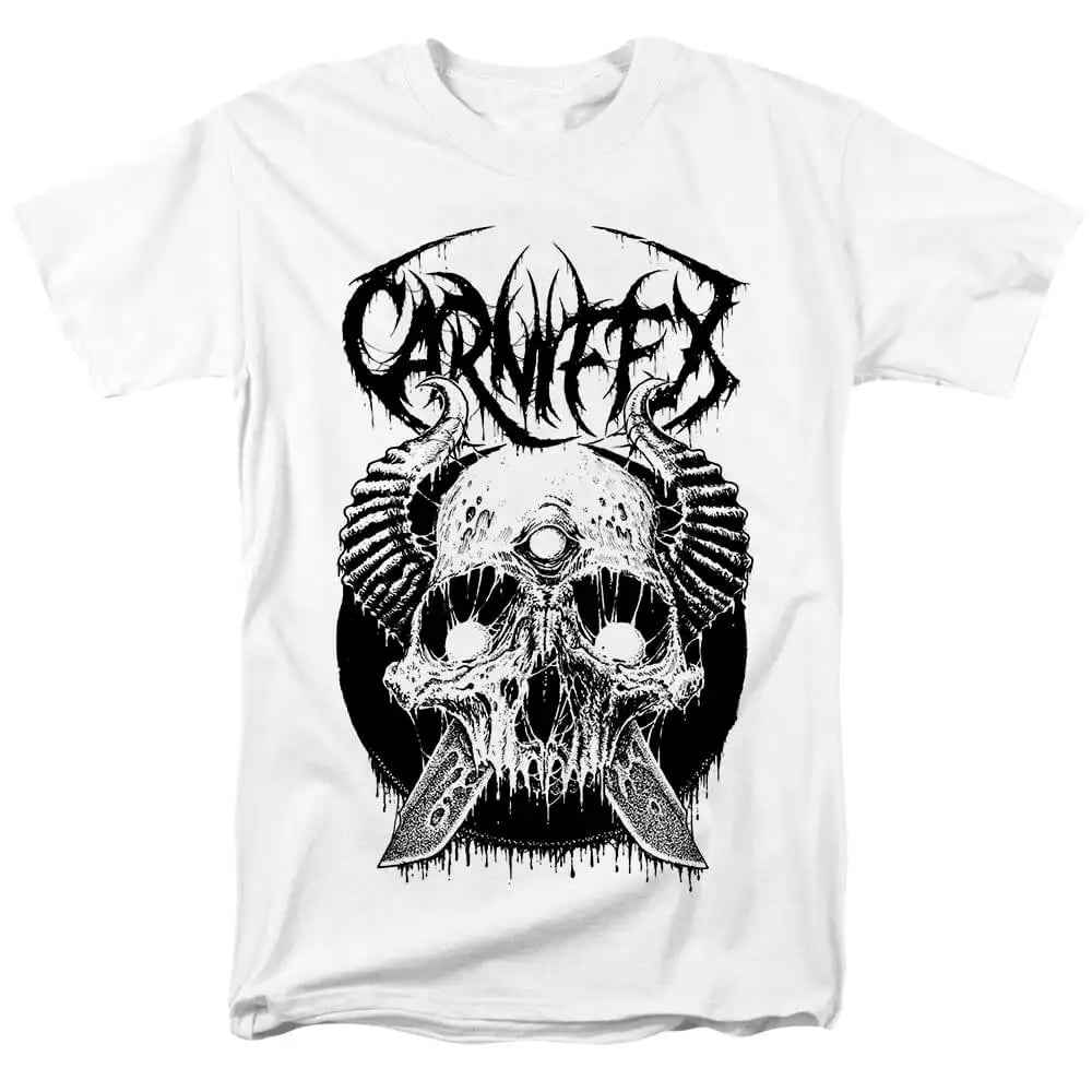 2025 Carnifex T Shirt Men Women Short Sleeve Retro Metal Rock Band Cotton Tees High Quality Streetwear Y2k Tops Summer Clothing