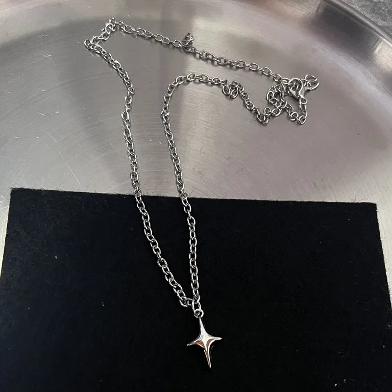 (Copy) Y2K Flail Fire Heart Teeth Pendant Necklace for Women Men Charm Necklace Grunge Punk Fashion Jewelry ﻿
