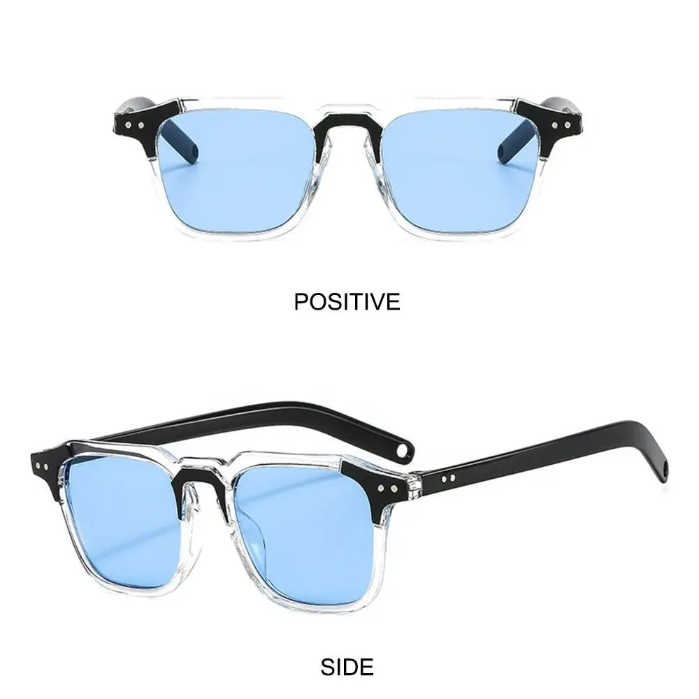 Cool Square Sunglasses Fashion Vintage UV400 Tint Ocean Lens Sun Glasses Retro 90s Glasses for Women & Men