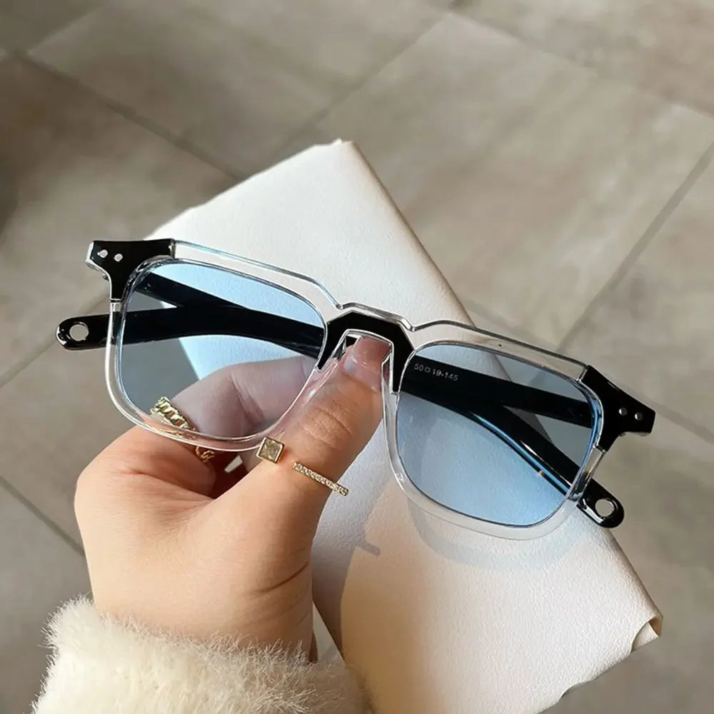 Cool Square Sunglasses Fashion Vintage UV400 Tint Ocean Lens Sun Glasses Retro 90s Glasses for Women & Men