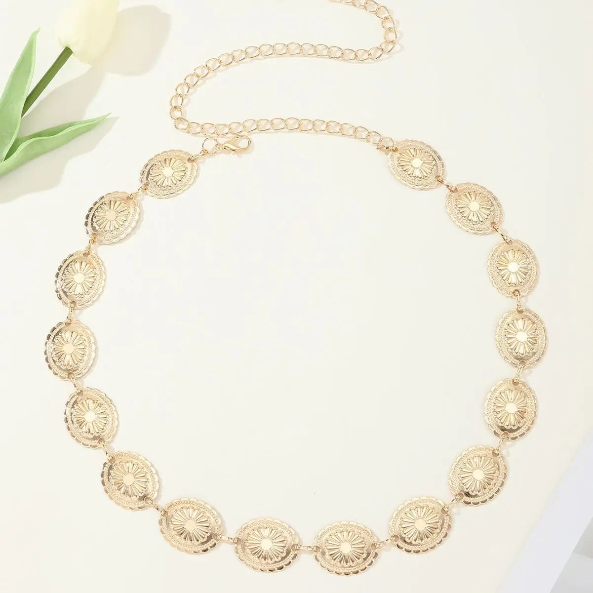 Bohemian Ethnic Style Retro Metal Waist Chain Women's Fashion All-match New Arrival Skirt Pants High-grade Belt