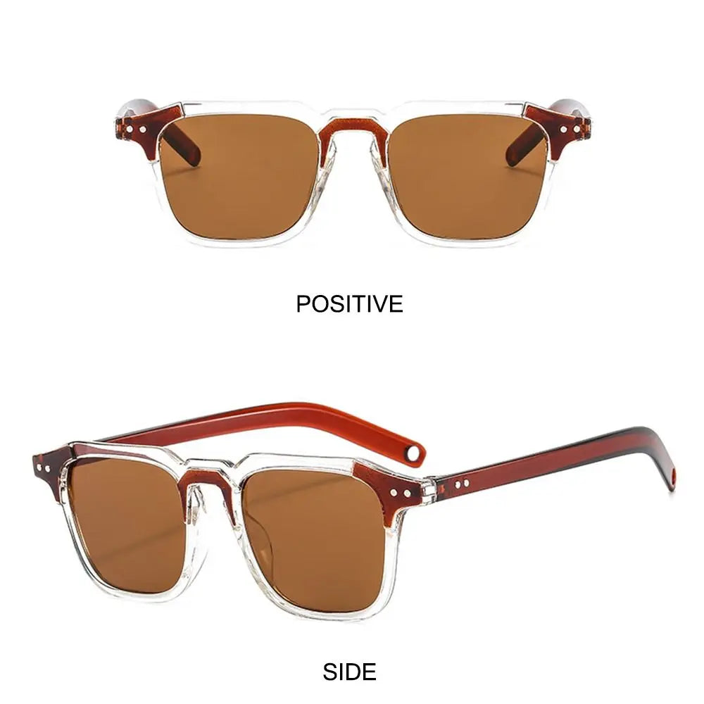 Cool Square Sunglasses Fashion Vintage UV400 Tint Ocean Lens Sun Glasses Retro 90s Glasses for Women & Men