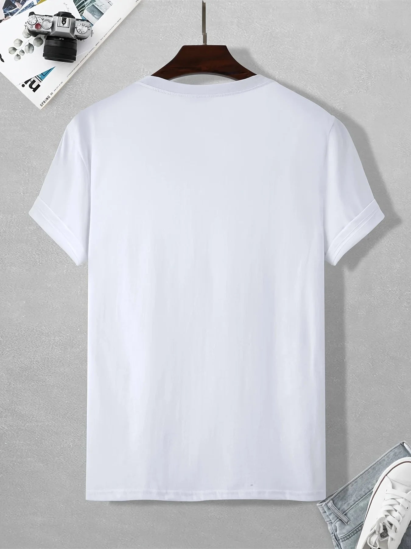 Men's Love Tee - Casual Black T-Shirt with Heart-Shaped Hands Graphic, Short Sleeve, Polyester & Spandex Blend