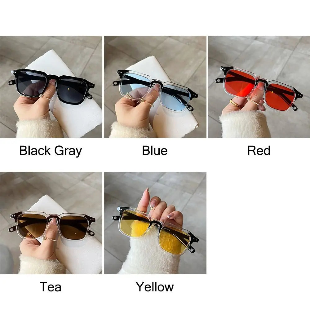Cool Square Sunglasses Fashion Vintage UV400 Tint Ocean Lens Sun Glasses Retro 90s Glasses for Women & Men