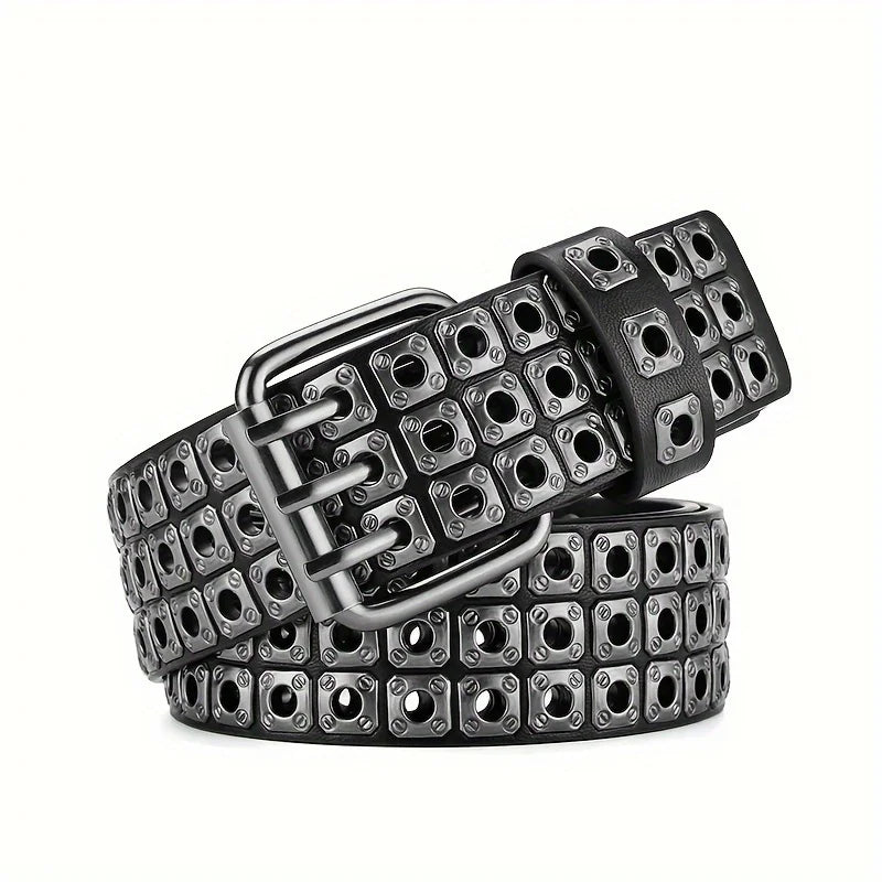Punk Style Rivet Belt For Men And Women, Ideal choice for Gifts