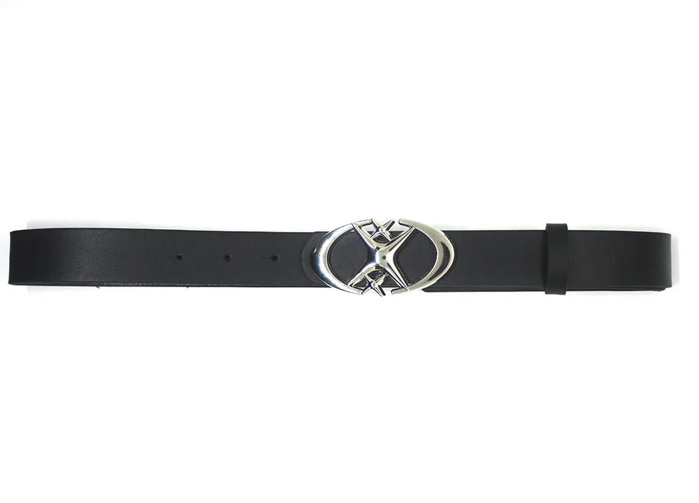 Men's Belt Punk Star Buckle Belt Design Cross Metal Vintage Gothic Men Women Y2K Belt Pu Leather Belt Pants Jeans Neutral Belts