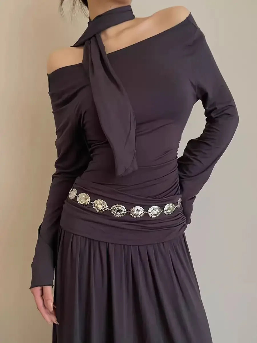 Bohemian Ethnic Style Retro Metal Waist Chain Women's Fashion All-match New Arrival Skirt Pants High-grade Belt