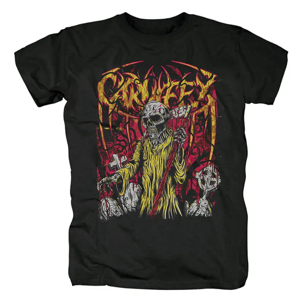 2025 Carnifex T Shirt Men Women Short Sleeve Retro Metal Rock Band Cotton Tees High Quality Streetwear Y2k Tops Summer Clothing