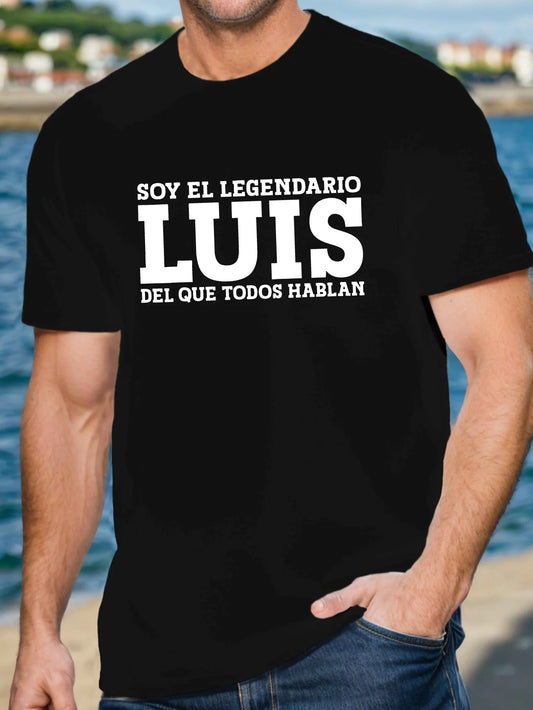 Spanish Legend Luis Men'S Short Sleeve T-shirt Summer T-shirt Top