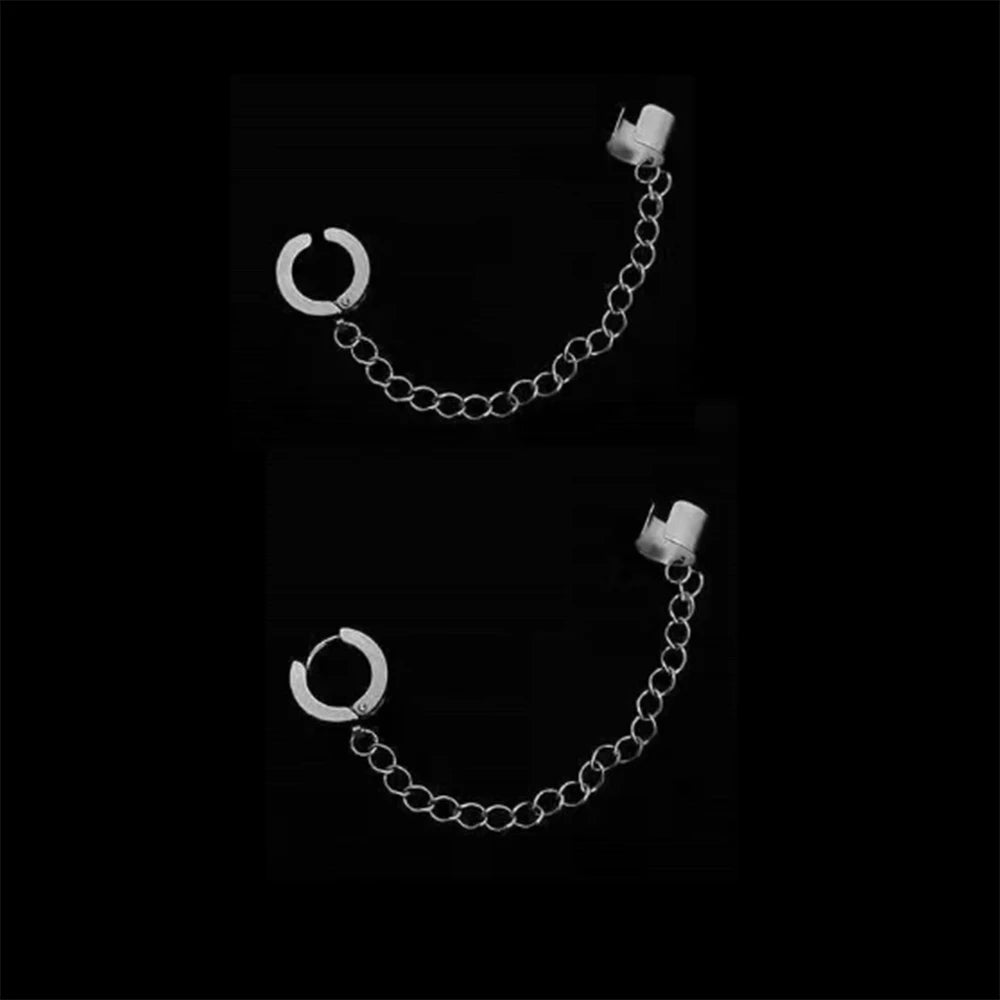 1 Pc Fashionable Punk Stainless Steel WOMEN'S Chain Ear Clip (Copy)