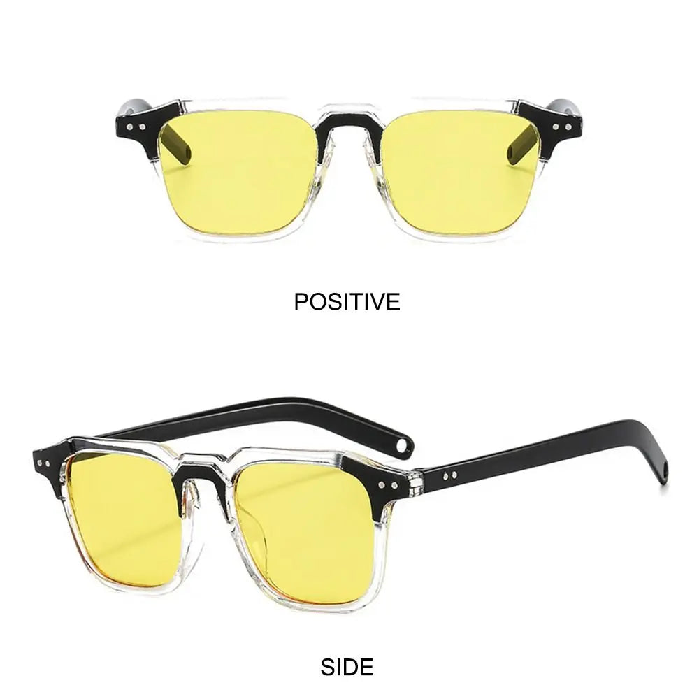 Cool Square Sunglasses Fashion Vintage UV400 Tint Ocean Lens Sun Glasses Retro 90s Glasses for Women & Men